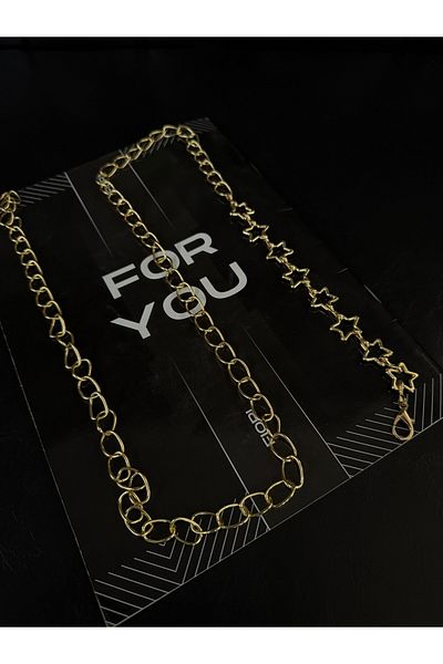 FioriModa Star Gold Detailed Belt