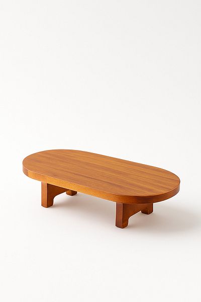 Fhilli Acacia Wood Leg Presentation and Cutting Board 33X15.5 cm Natural Serving Board Small