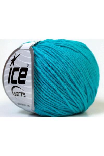 Ice yarns 8x50 جرام. خيوط صيفية من القطن والأكريليك باللون الفيروزي من ألارا،...