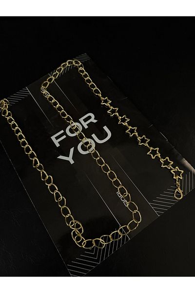 FioriModa Star Gold Detailed Belt