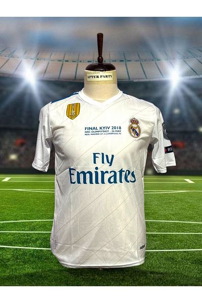 After Party R.E.A.L M.A.D.R.I.D 2018 Kiev Champions League Final Sergio Ramos Jersey (Short Sleeve) Sports Singlet Ag