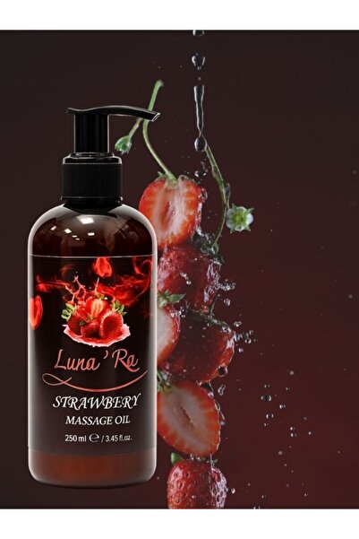 Lunara Masaj Yağı Yoğun Etkili Aromaterapi Vücut Masaj Spa Yağı Çilekli 250 ML