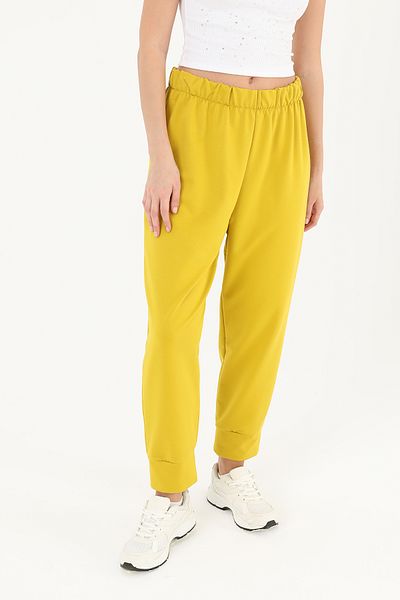 Modamorfo Women's Rib Detailed Sweatpants - 30189Pnt
