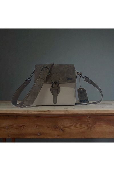 Old Cotton Quality Waterproof Unisex Small Canvas Daily Messenger Bag 20 cm X 20 cm