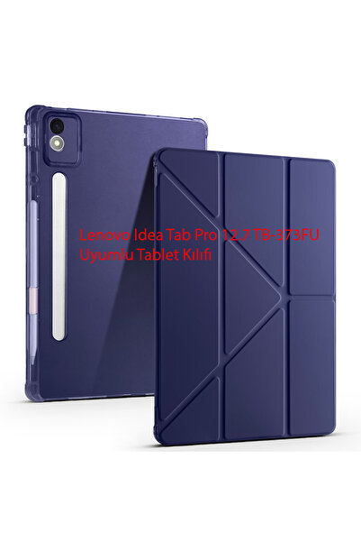 Yesnıce Lenovo Idea Tab Pro 12.7 TB-373FU Kalemlikli Standlı Uyku Modlu Katla...