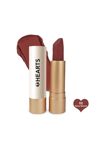 Hearts Cream Lipstick Rosy Mauve 02