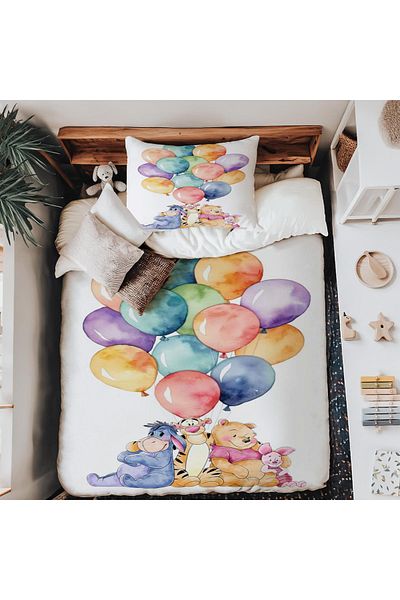 Şen Dekorasyon Winnie Baby Duvet Cover Set