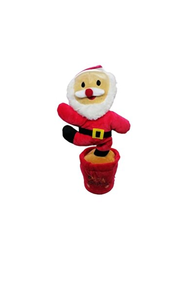 OEM Jucărie Moș Crăciun Dansator cu Cablu USB, Roșu, 32 cm