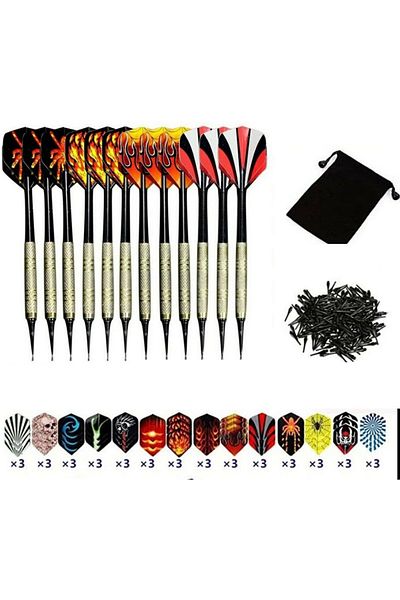 Bogadini Set of 12 Plastic Headed Arrows – Accessories Included, Superior Quality