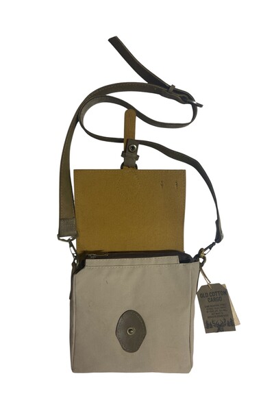 Old Cotton Quality Waterproof Unisex Small Canvas Daily Messenger Bag 20 cm X 20 cm