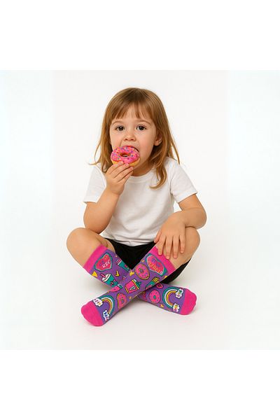 glitters Funky 3D High Socks for Kids & Teens – Fun Socks - Sweets