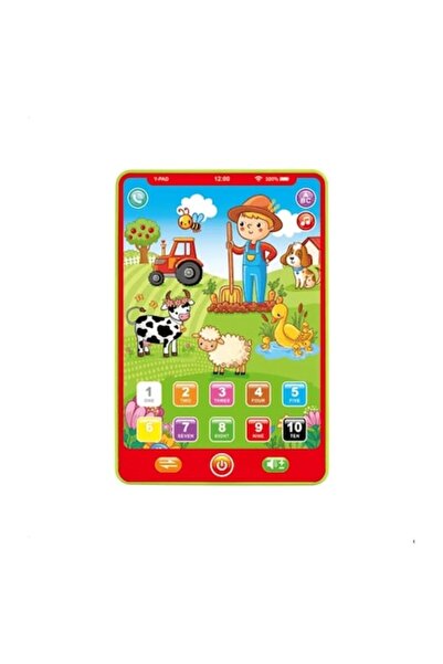 OEM Tabletă educativă pentru copii, Animale de la fermă, 12 funcții, multicoloră, 20 cm