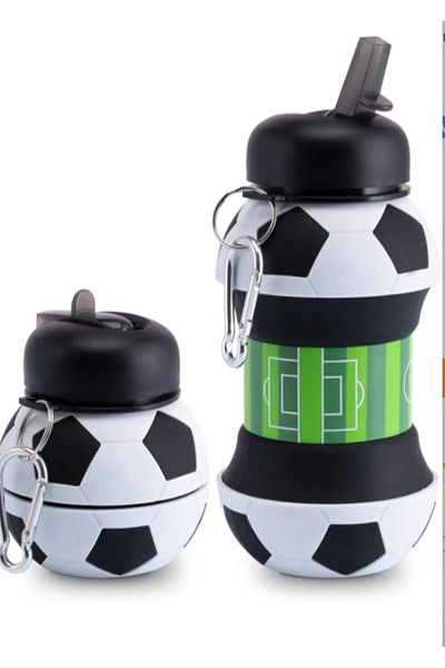 çt çeçem ticaret Silicone Flask 550ml Leakproof Foldable School Office Camping Travel Water Bottle Flask