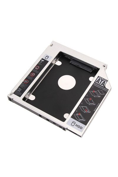 Bogadini Universal HDD/SSD Enclosure 2.5" 12.7mm – SATA Interface, Aluminum, For Laptop CD/DVD Slot