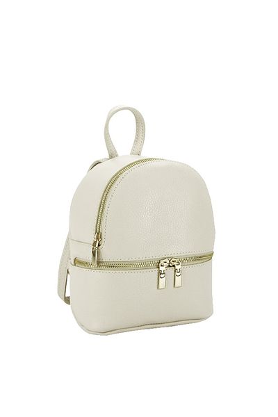 SOFILINE Small cream genuine leather backpack Ana 122