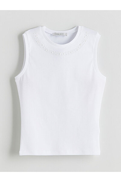 LC Waikiki Bisiklet Yaka Boncuk İşlemeli Kadın Atlet