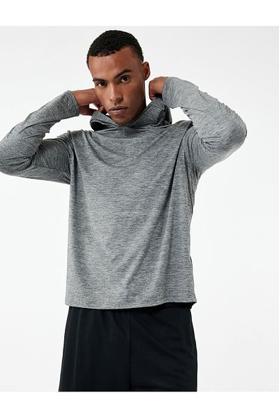 Koton Hanorac sport cu glugă cu mânecă lungă Slim Fit