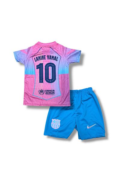 Flextreme BARCELONA LAMINATED PATCH pink 2025-2026 ΝΕΑ ΣΕΖΟΝ ΠΑΙΔΙΚΗ ΠΟΔΟΣΦΑΙΡΙΚΗ ΣΤΟΛΗ ΣΕΤ 2