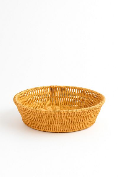 Fhilli Round Woven Wicker Bread & Serving Basket 25 cm