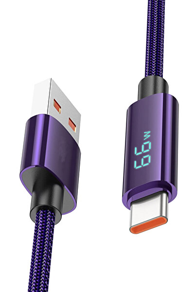 Zipax Tecno Pova Neo 2 3 4 5 6 7 Pro Şarj Kablosu Type-C Göstergeli Hızlı NF-HC-U125