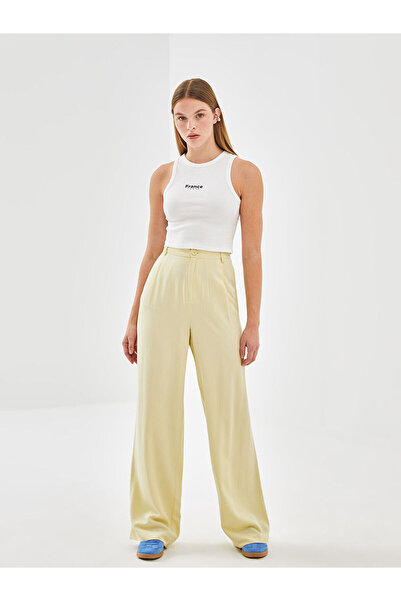 LC Waikiki Peak Yeni Sezon Bisiklet Yaka Baskılı Kadın Crop