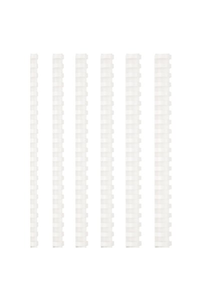 Bigpoint Spirală din plastic 12 mm Albă Cutie cu 100 bucăți