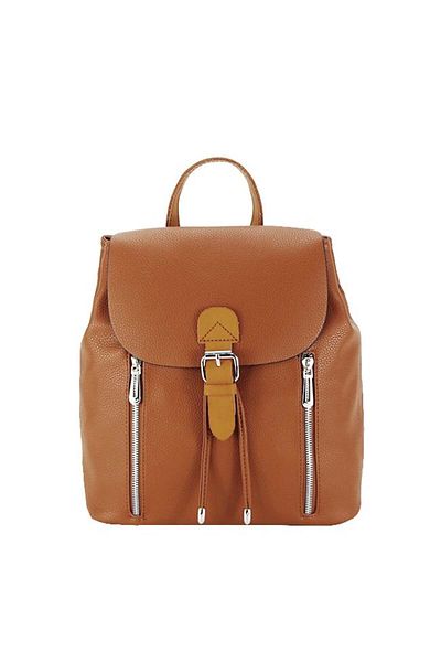 Flora&Co Paris Women's medium backpack, Flora&Co Paris, H6735 18 Cognac brown