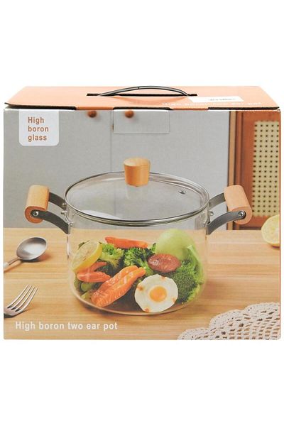 DAR WHITE BOROSILICATE GLASS PAN WITH TORTI 3.5L