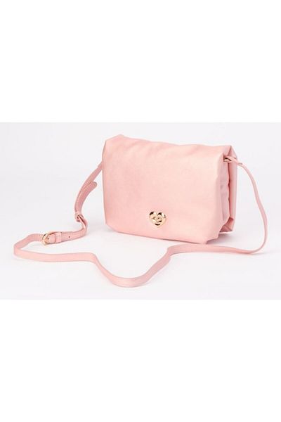 Sarabanda - Elegant bag for girls made of -leather, pink, universal