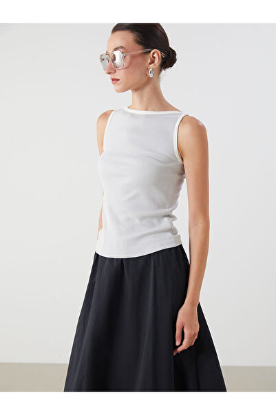 LC Waikiki Ozmarka New Season Boat Neck Ribbed Women's Undershirt