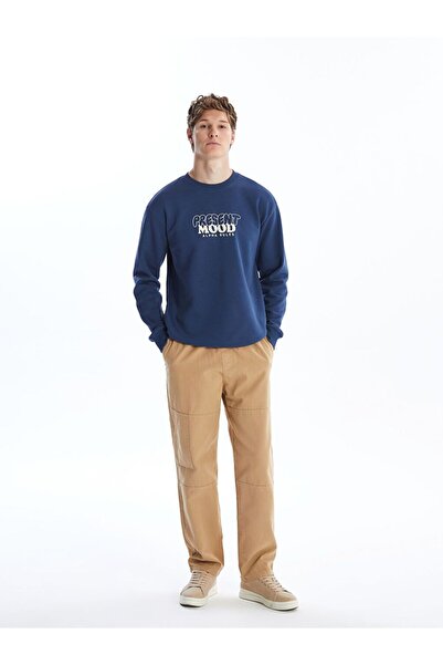 LC Waikiki Pantaloni pentru bărbați din pânză confortabilă bej