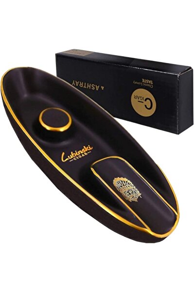 Generic منفضة سجائر سيجار صينية من السيراميك من لوبينسكي، حامل سيجار على شكل ...