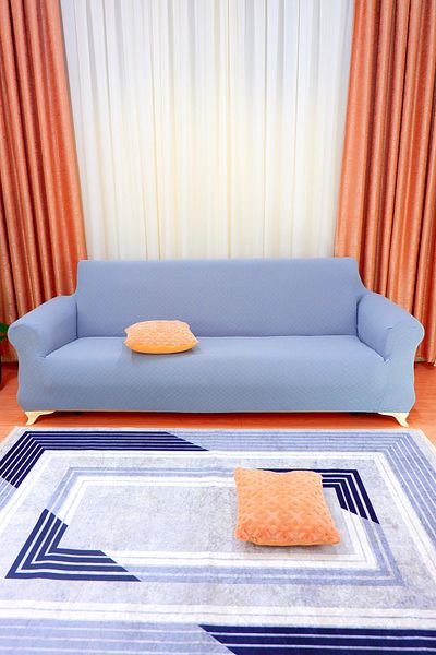 elgeyar Jacquard 3-Piece Sofa Cover Basket Pattern - Gray