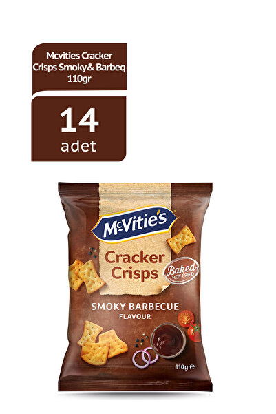 Ülker McVitie's Cracker Crisps Smoky Barbecue Cips - 110 gram - 14 Adet