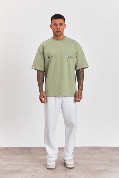 İLKCET MODA Μπλουζάκι με στάμπα στην πλάτη Revolu Oversize