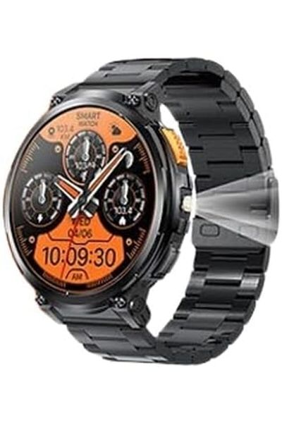 HAINOTEKO RW-57 Max Waterproof Smart Watch with AMOLED Display, Flashlight, 3 Straps