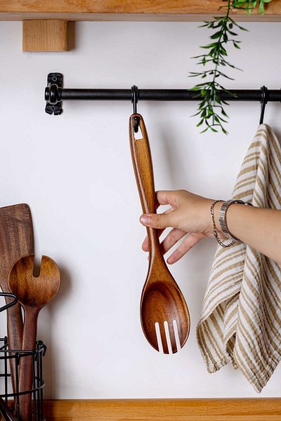 FH finehome Handy Acacia Salad Fork