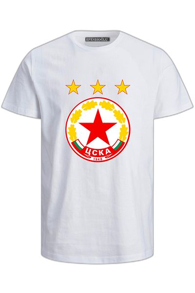 Efendioğlu Design PFK CSKA София 1948 ПФК ЦСКА памучна тениска с печат