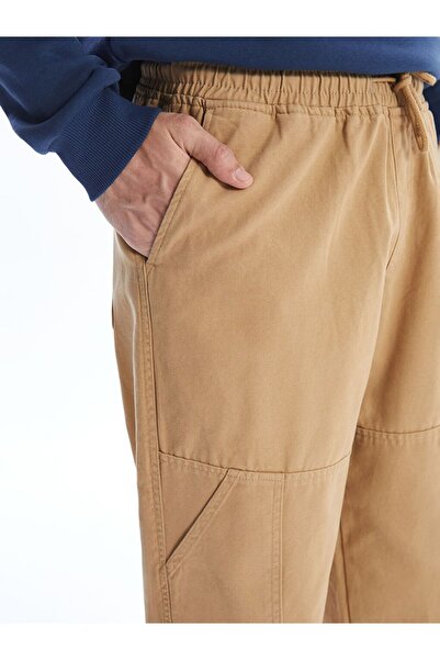 LC Waikiki Pantaloni pentru bărbați din pânză confortabilă bej