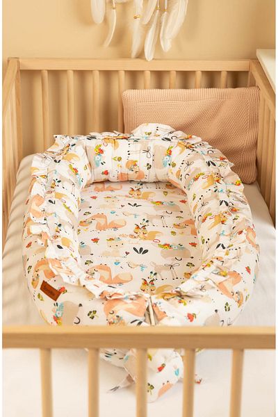 Sensillo Baby nest cu saltea detasabila si umplutura antialergica pentru rasfatul bebelusului, 80x45cm