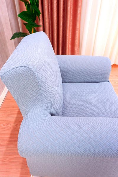 elgeyar Jacquard Single Sofa Cover Basket Pattern - Gray