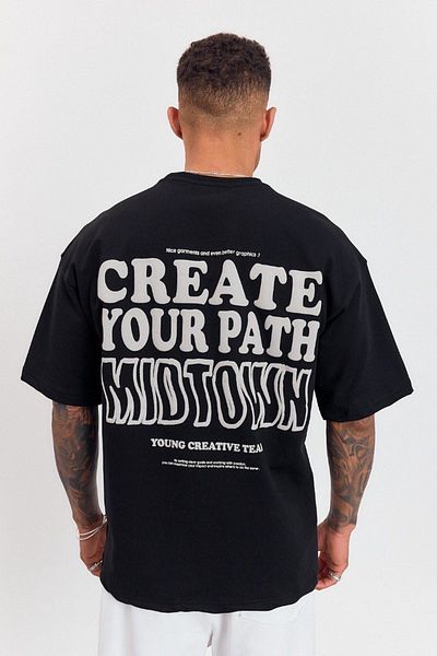 İLKCET MODA Create Printed Oversize Unisex Tshirt