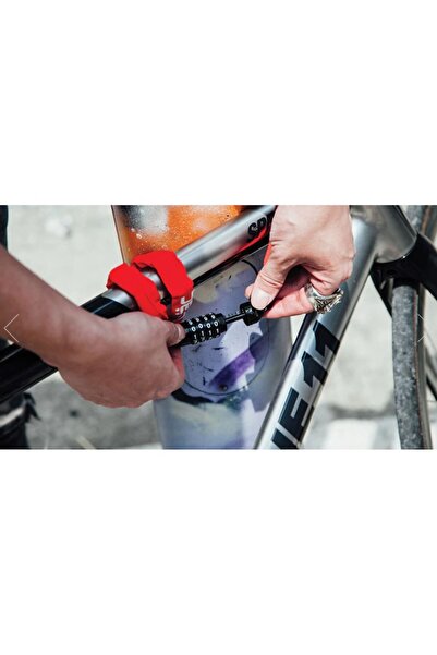 ULAC 52nd Street Combination Bike Lock, Hardened Steel, Red, 120cm