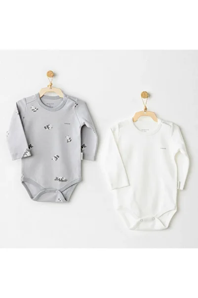 andywawa Ac26036 Keep Smiling 2-Piece Badi Gray
