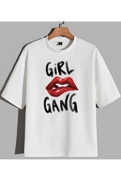 Sebesta Fashion New Season Gi̇rlgang Printed Cotton T-Shirt Sebesta Fashion