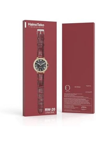 HAINOTEKO Haino Teko Germany RW 20 Diamond Edition Classic Round Smartwatch with Two Strap Sets for Women and