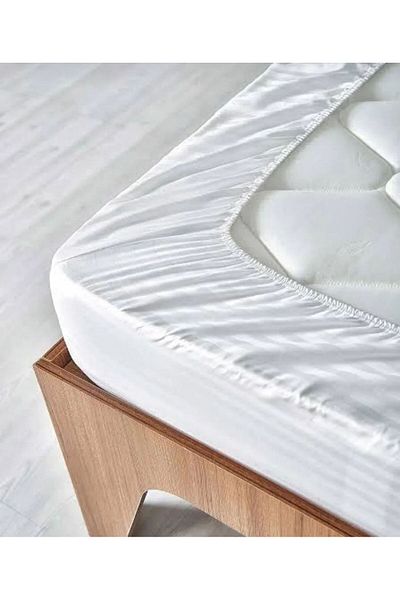 SENNORA Deluxe Series Cotton Satin Fitted Sheet Set Striped Double