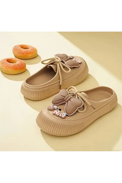 ORGANICYOU Wuchuan New Summer Arrivals, Women's Butterfly Pattern Eva Slippers with Japanese and Korean Fashion Design