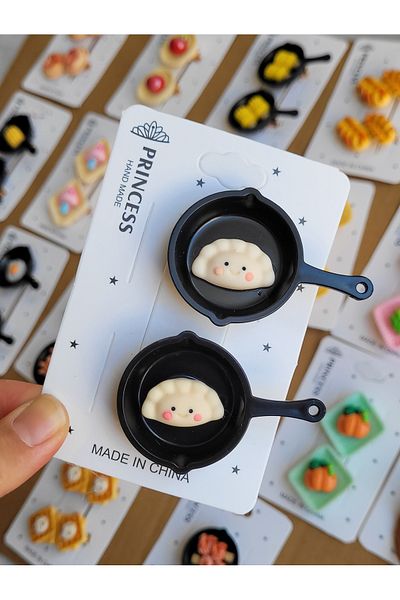 LO ADORO 2Pcs Pan Buckle Fruit Bread Croissant in Basket Gastronomy Masterchef Buckle Special Series 2026 New Fashion