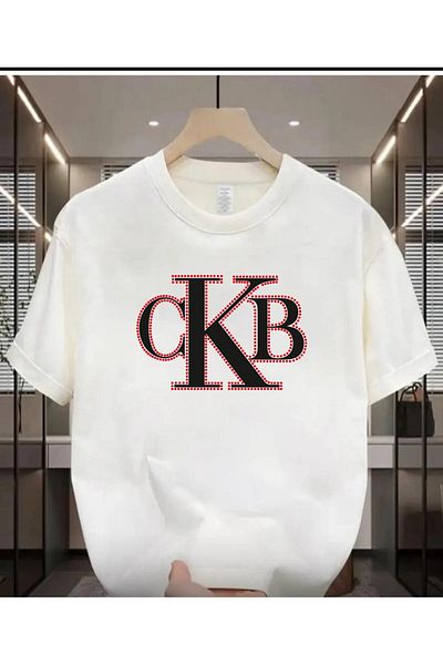 qubo sportswear & company Qubo Unisex Oversize Printed Cotton Crew Neck Short Sleeve White T-Shirt